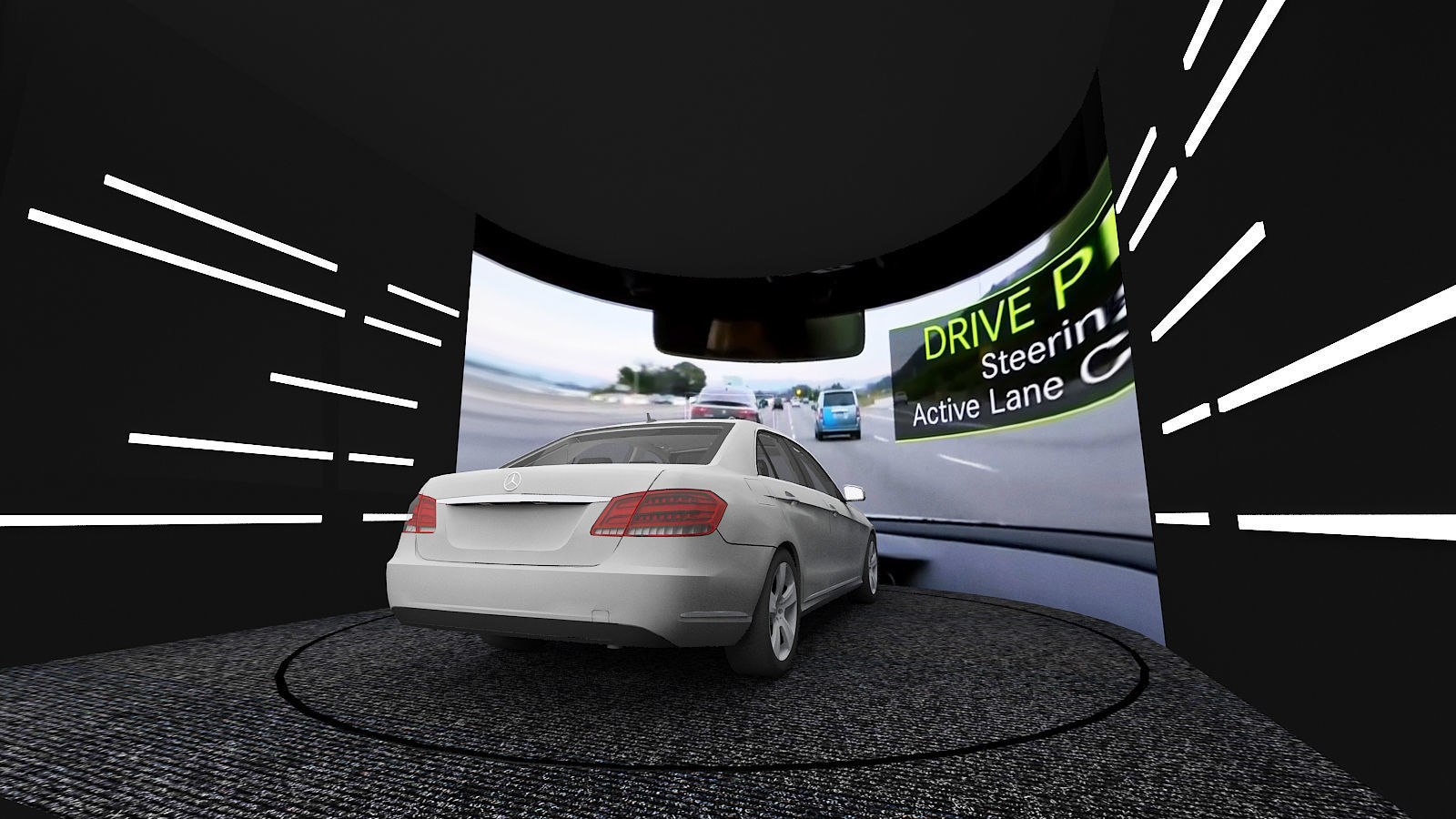 benz booth  pop up store 3D model_10