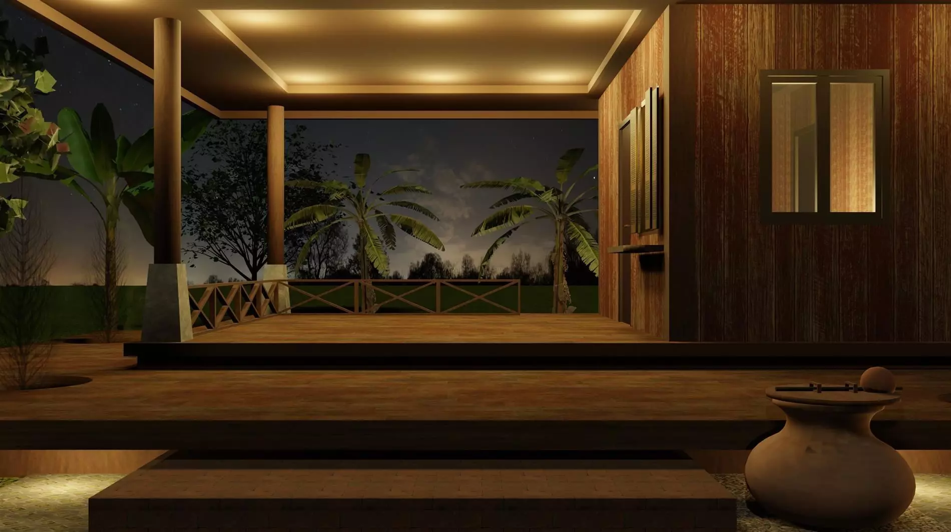Tropical small house - 2 3D model_0