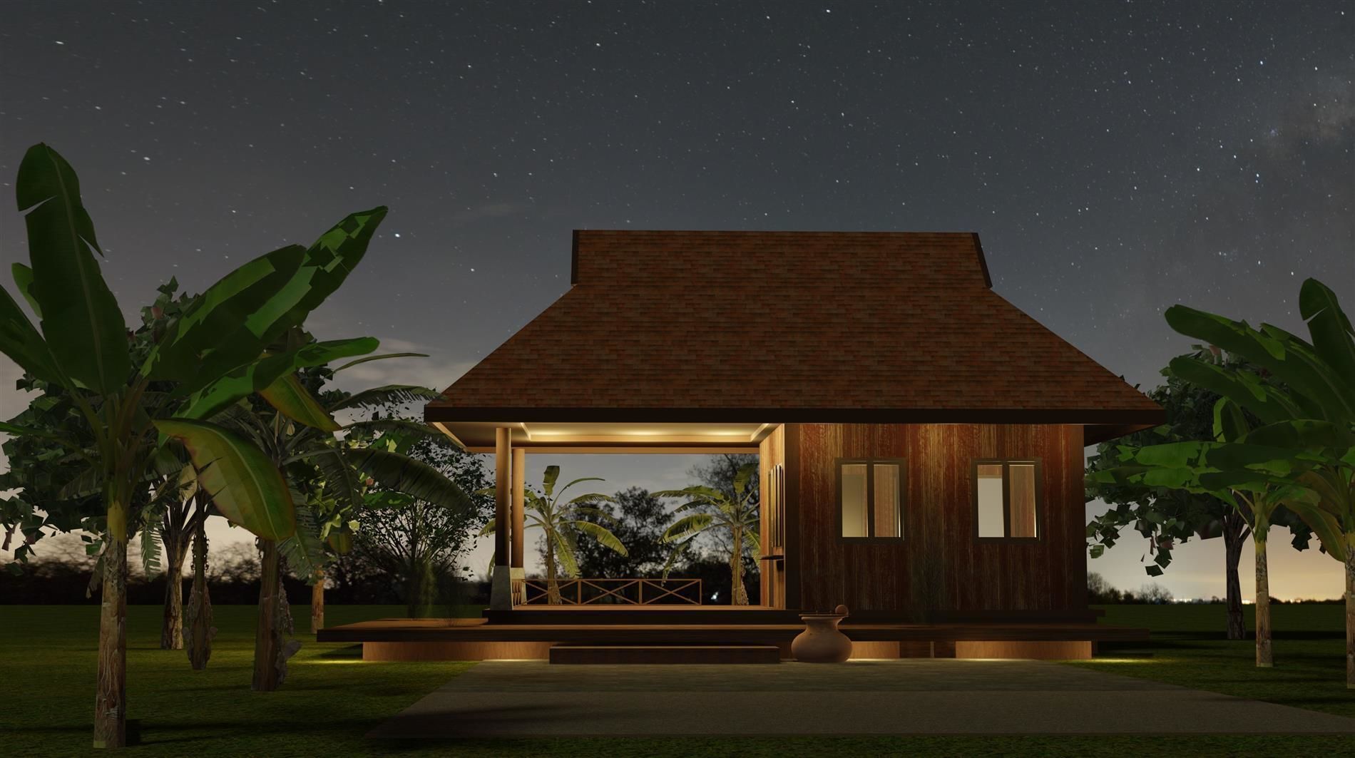 Tropical small house - 2 3D model_1