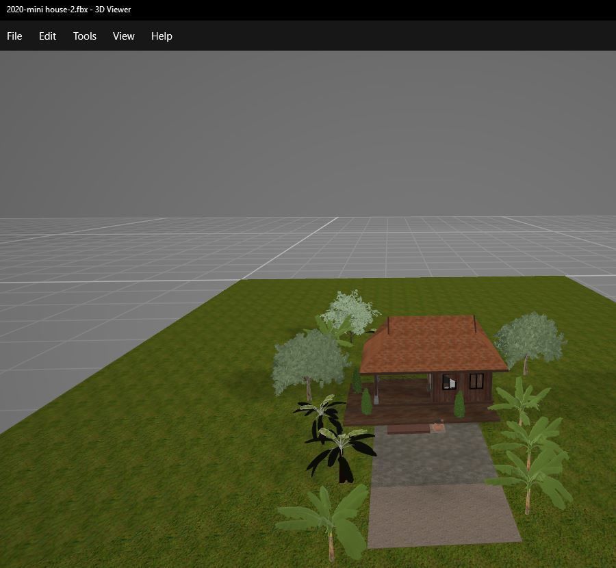 Tropical small house - 2 3D model_5