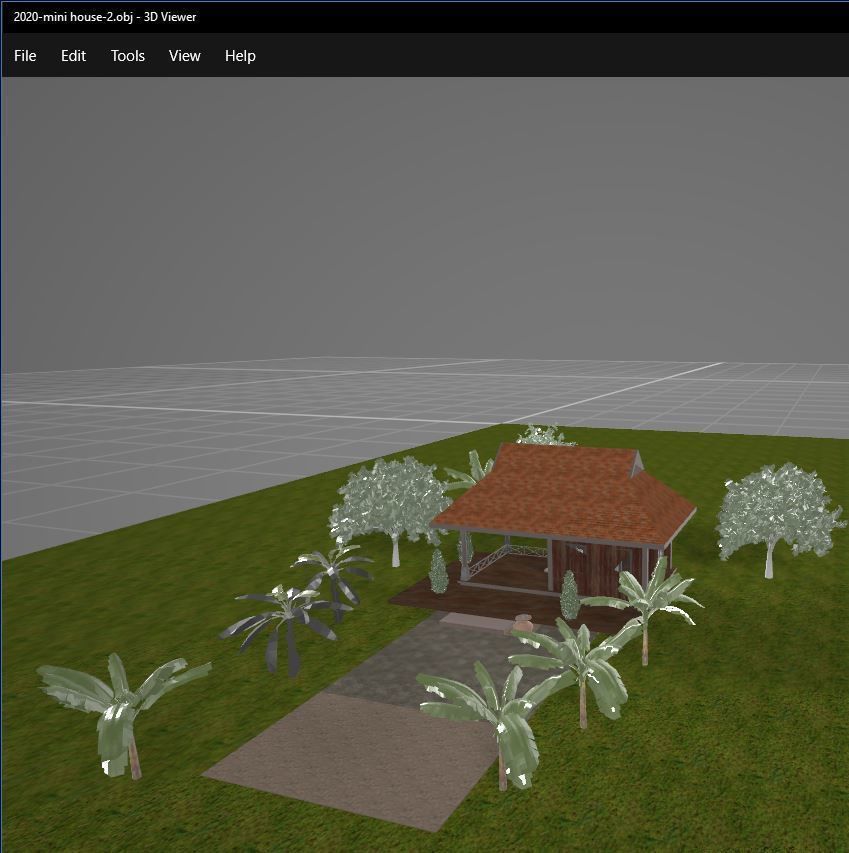 Tropical small house - 2 3D model_8