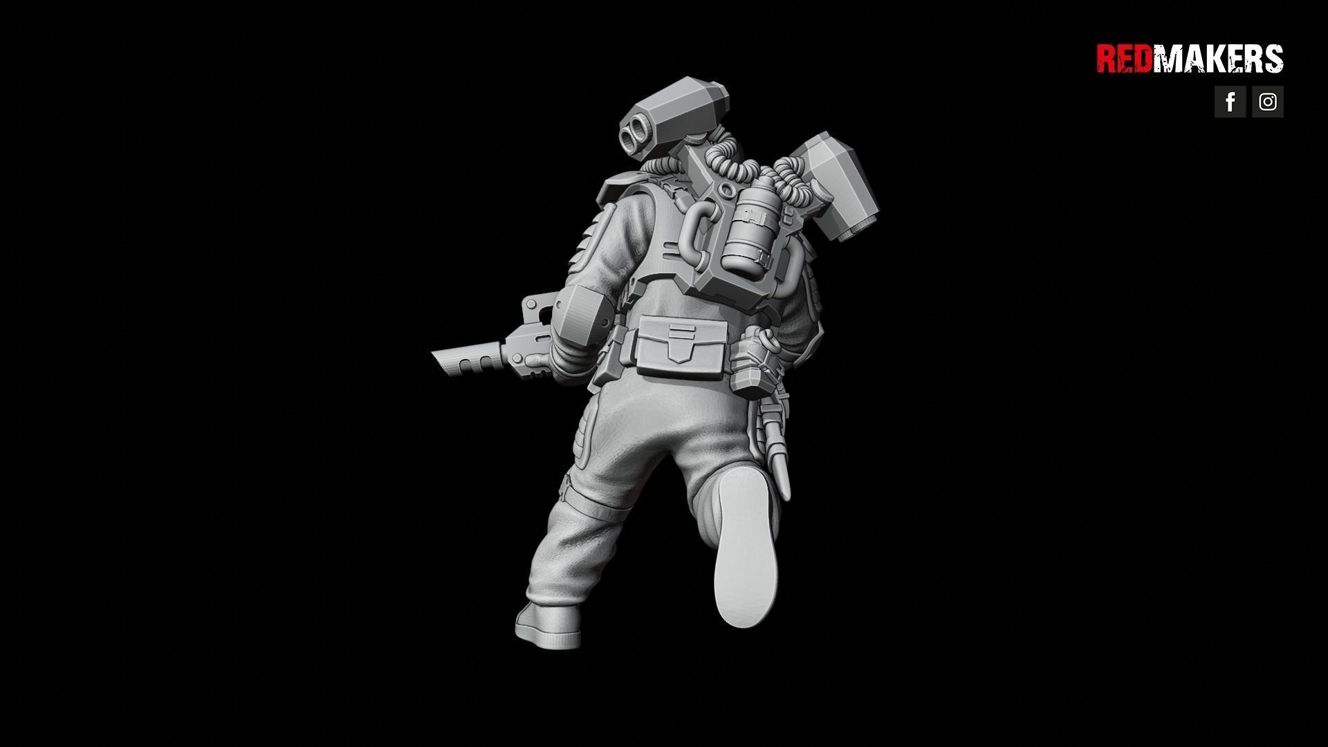 Airborne Division - Squad of the Imperial Force 3D print model_49