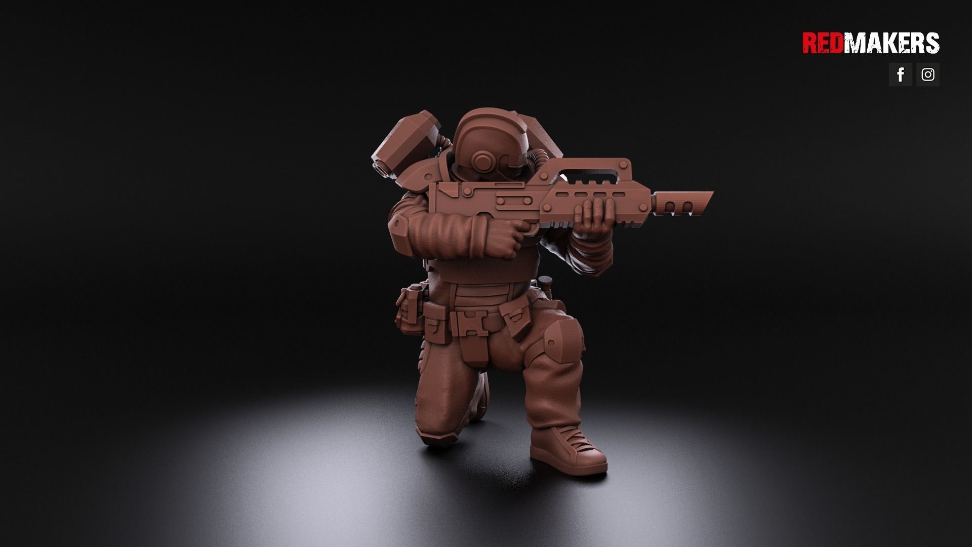 Airborne Division - Squad of the Imperial Force 3D print model_14