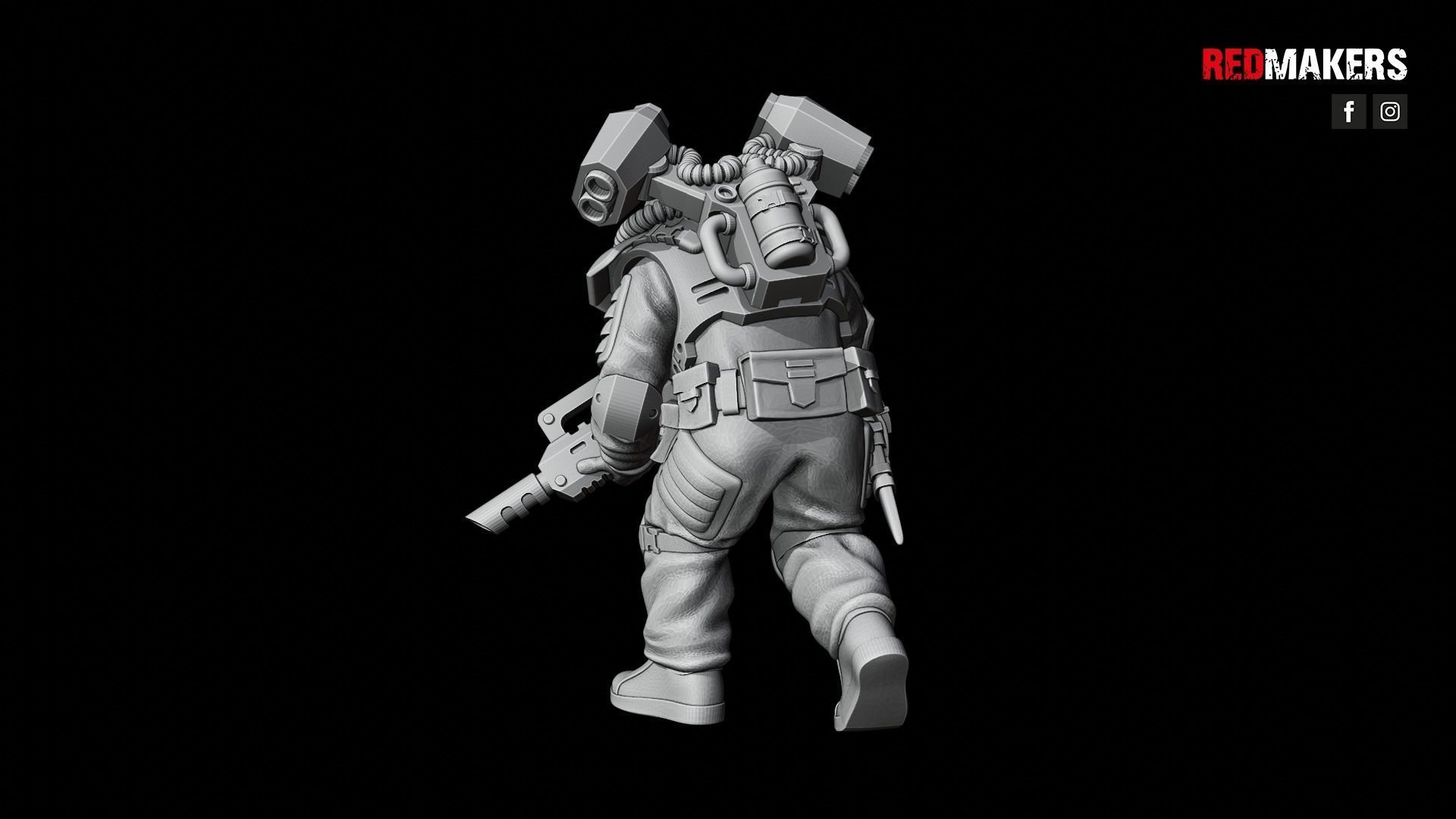 Airborne Division - Squad of the Imperial Force 3D print model_43