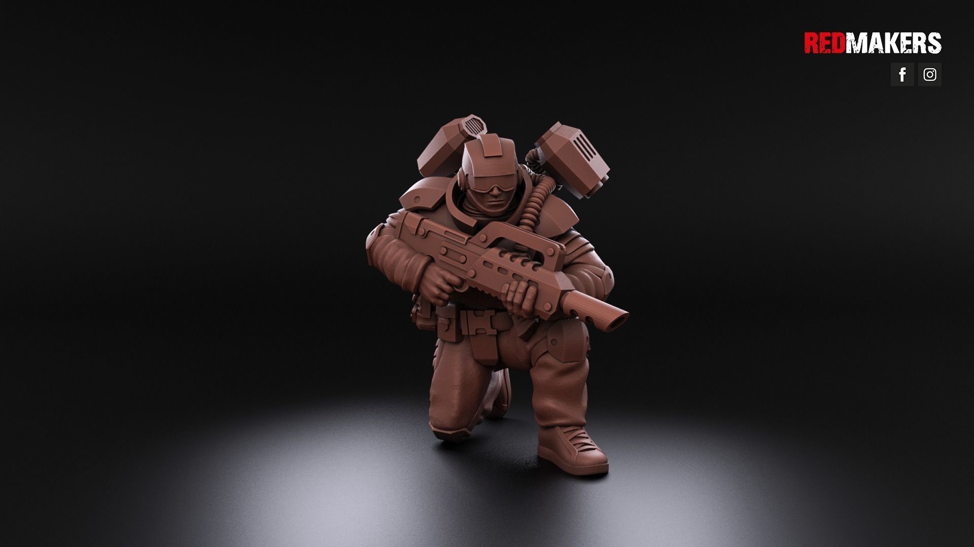 Airborne Division - Squad of the Imperial Force 3D print model_12