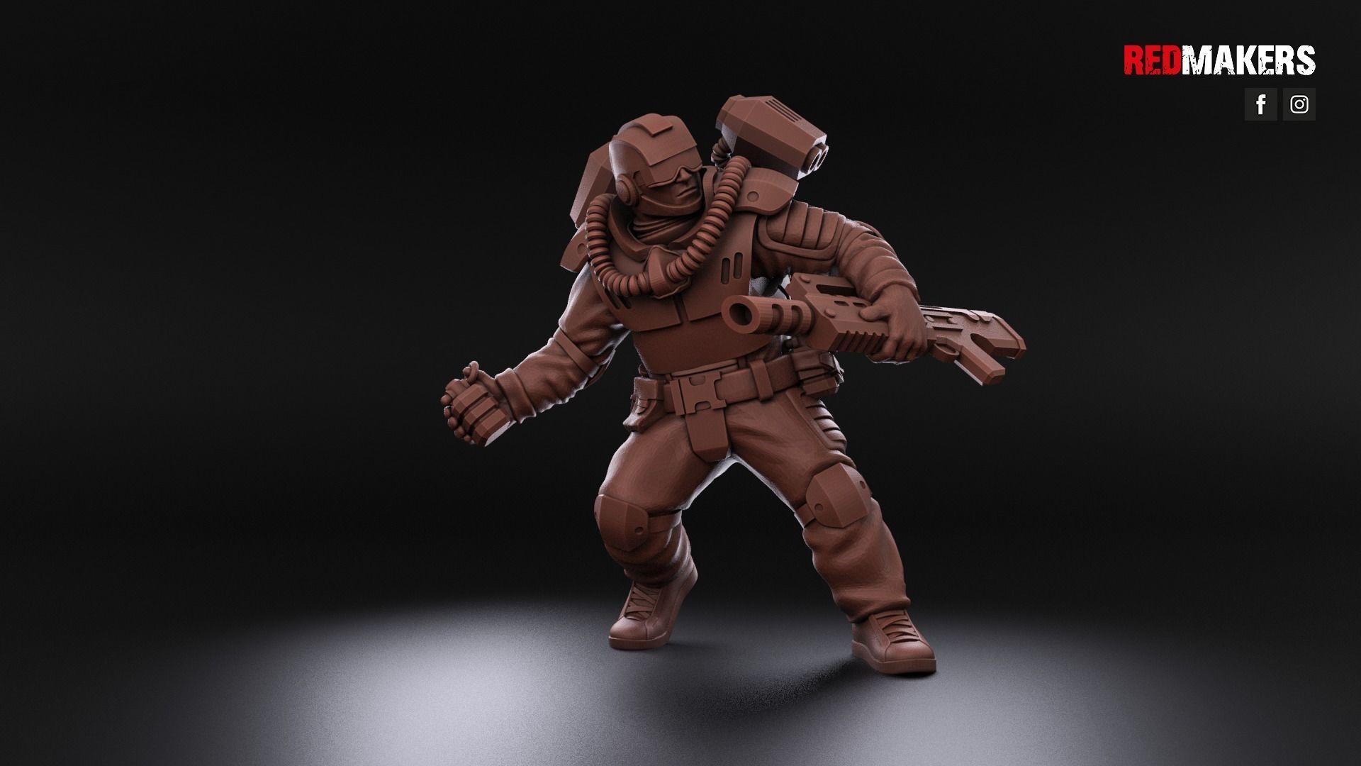 Airborne Division - Squad of the Imperial Force 3D print model_18