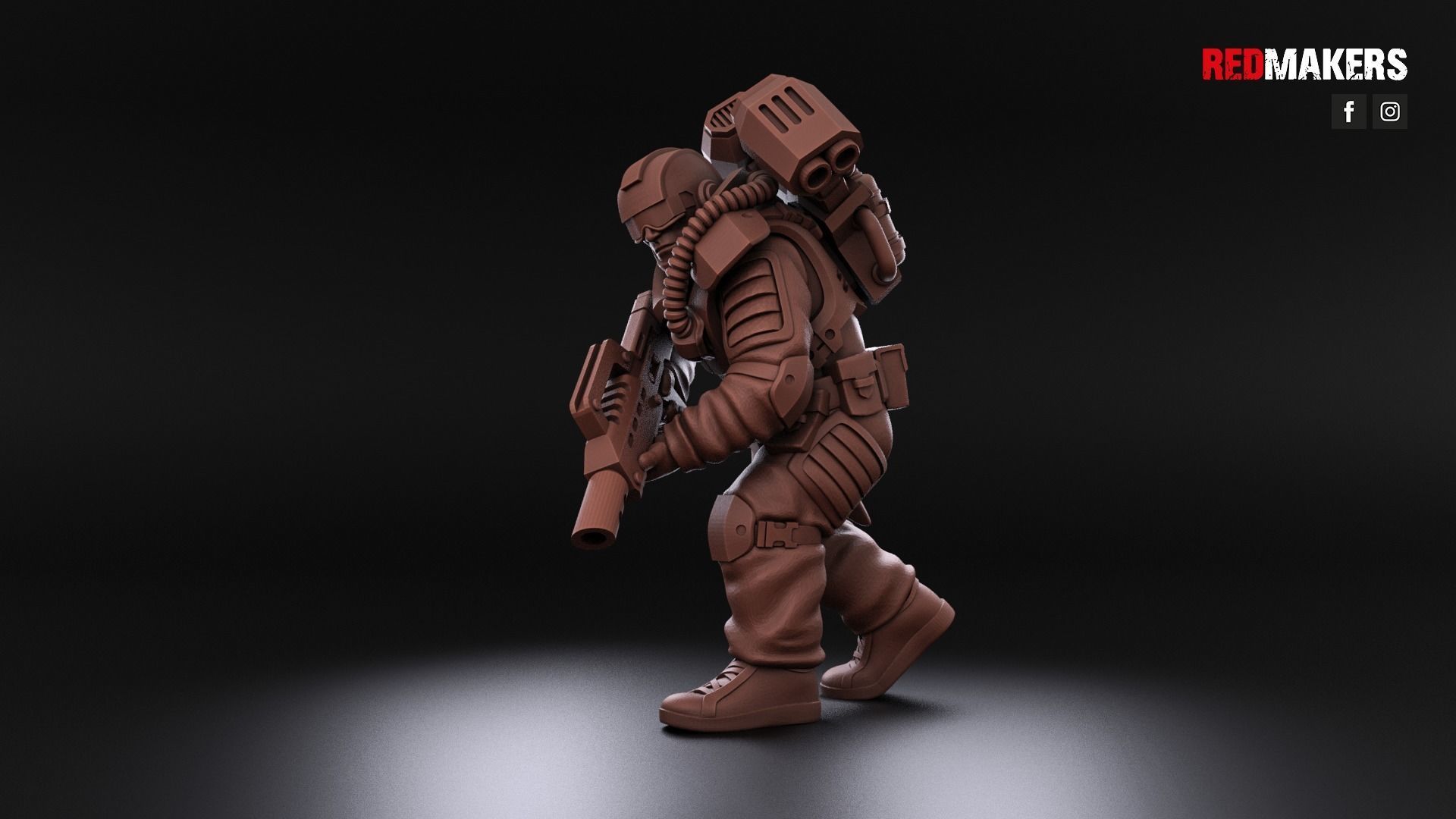 Airborne Division - Squad of the Imperial Force 3D print model_16