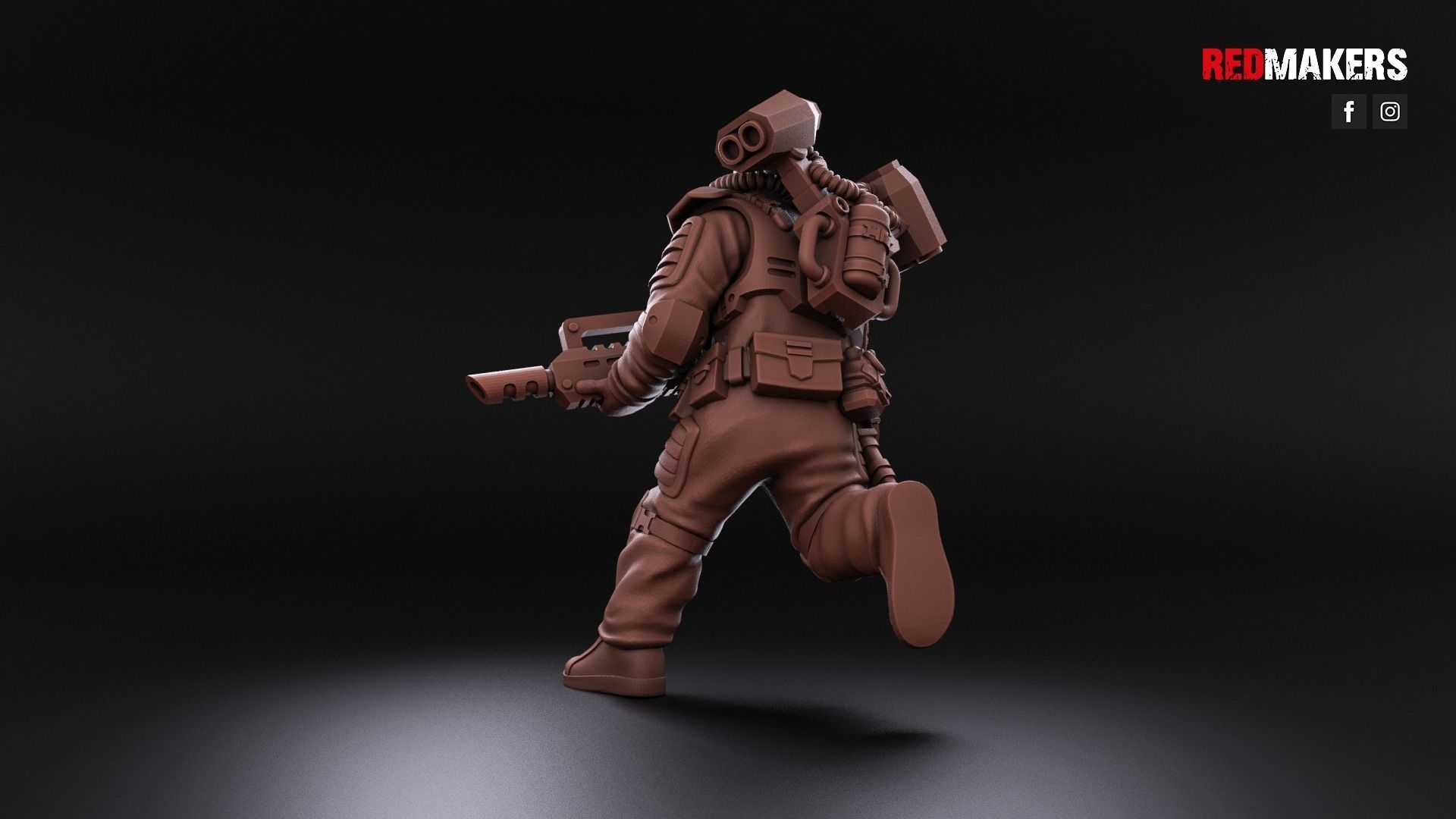 Airborne Division - Squad of the Imperial Force 3D print model_21