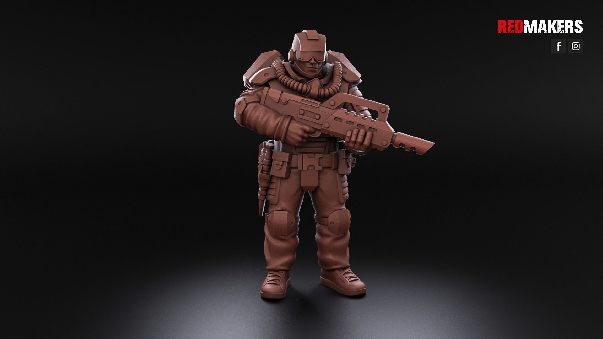 Airborne Division - Squad of the Imperial Force 3D print model_8
