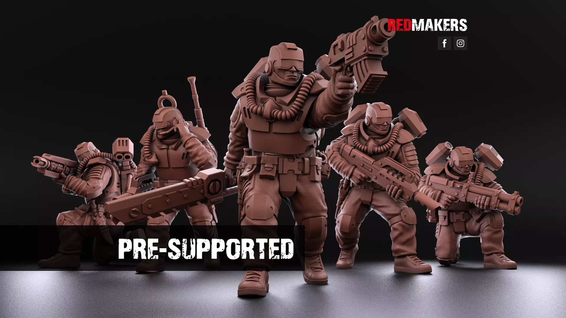 Airborne Division - Squad of the Imperial Force 3D print model_0