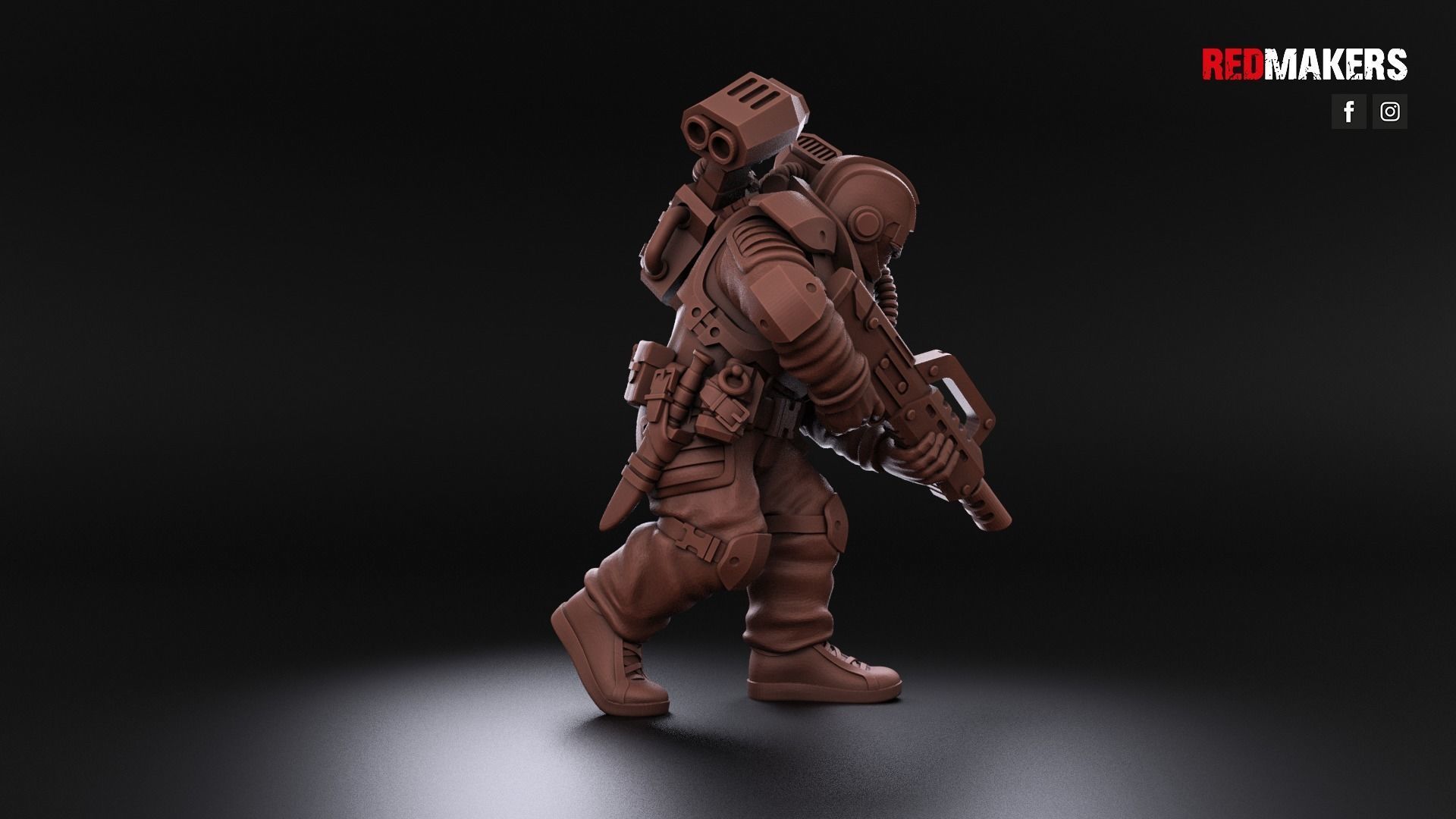 Airborne Division - Squad of the Imperial Force 3D print model_17