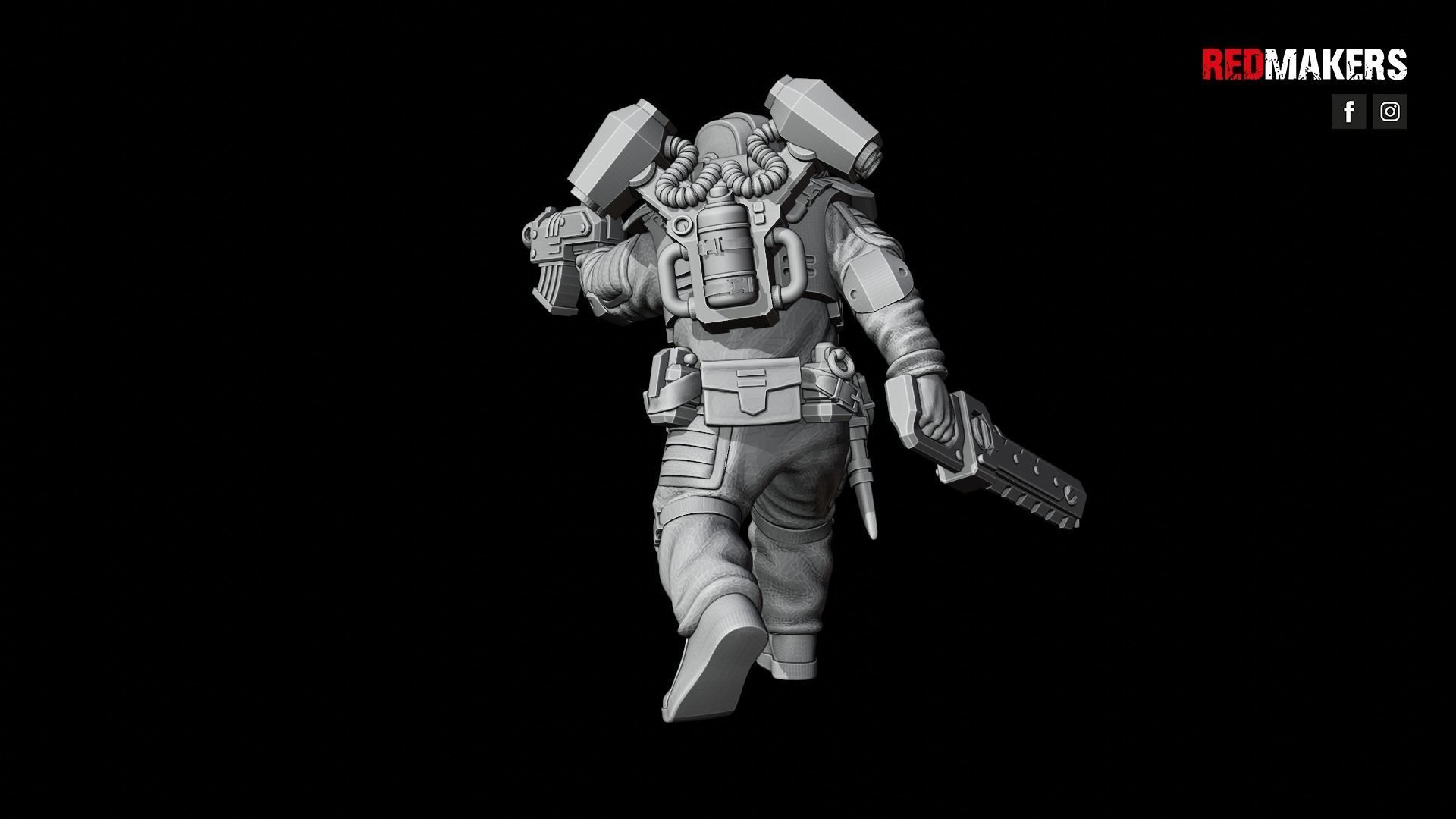 Airborne Division - Squad of the Imperial Force 3D print model_55