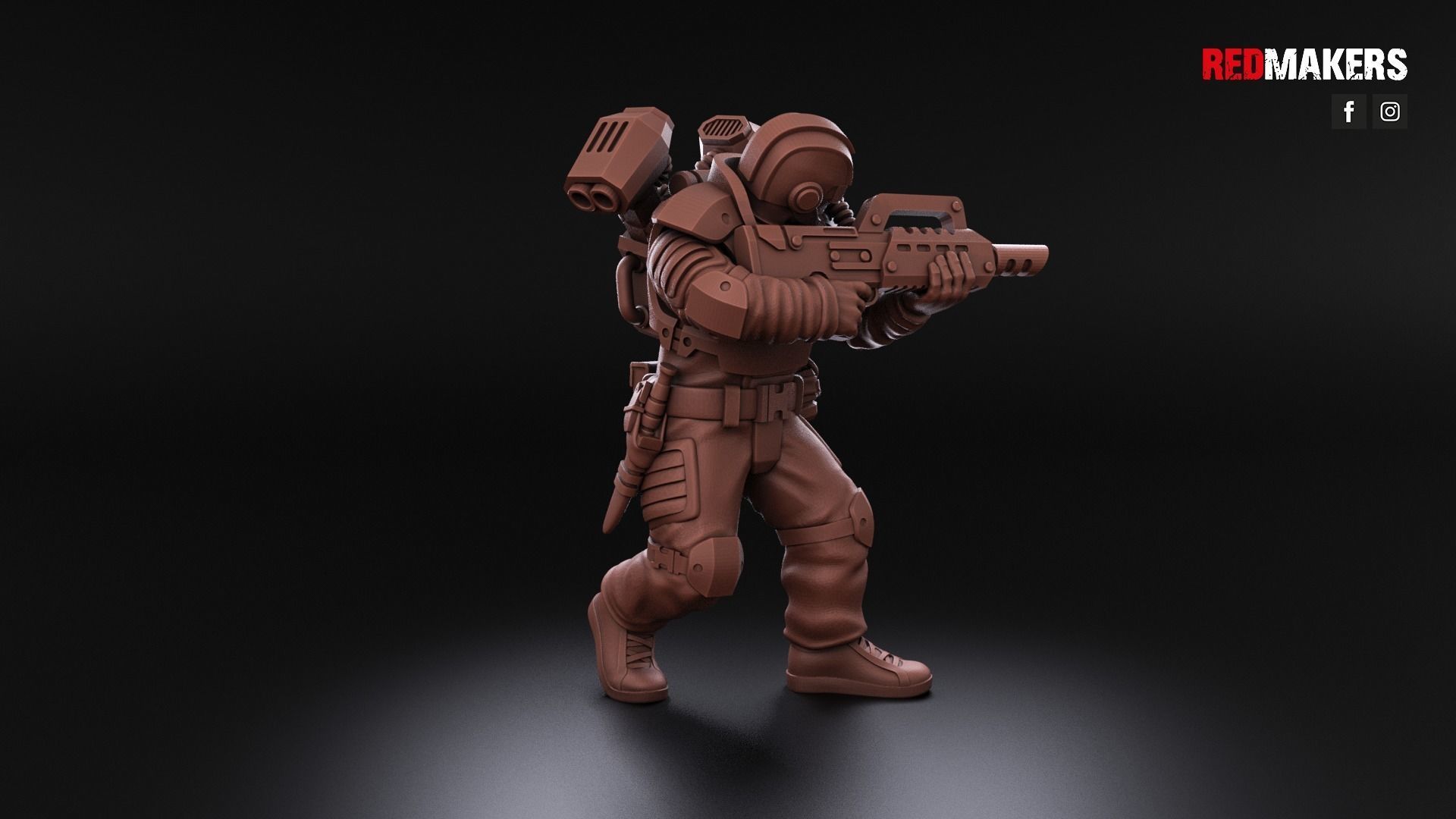 Airborne Division - Squad of the Imperial Force 3D print model_11