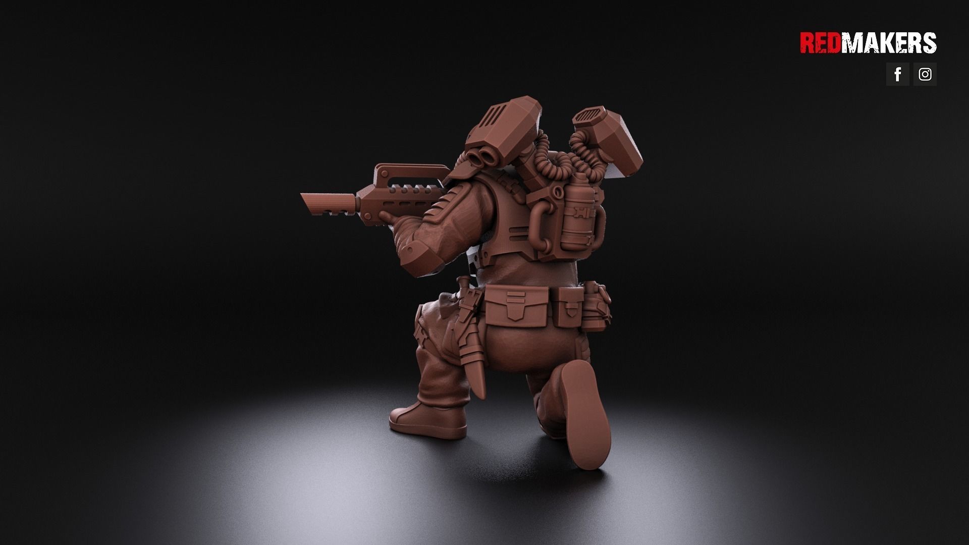 Airborne Division - Squad of the Imperial Force 3D print model_15