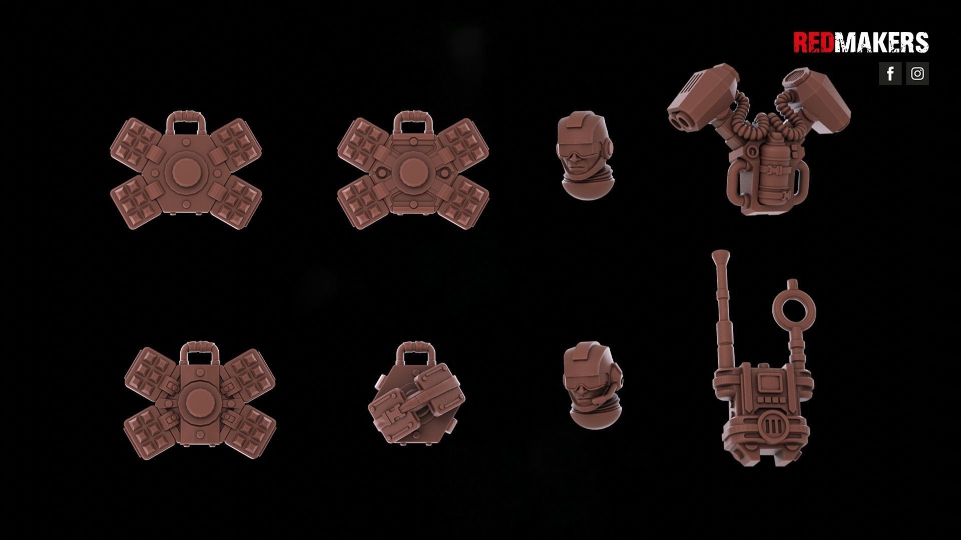 Airborne Division - Squad of the Imperial Force 3D print model_3