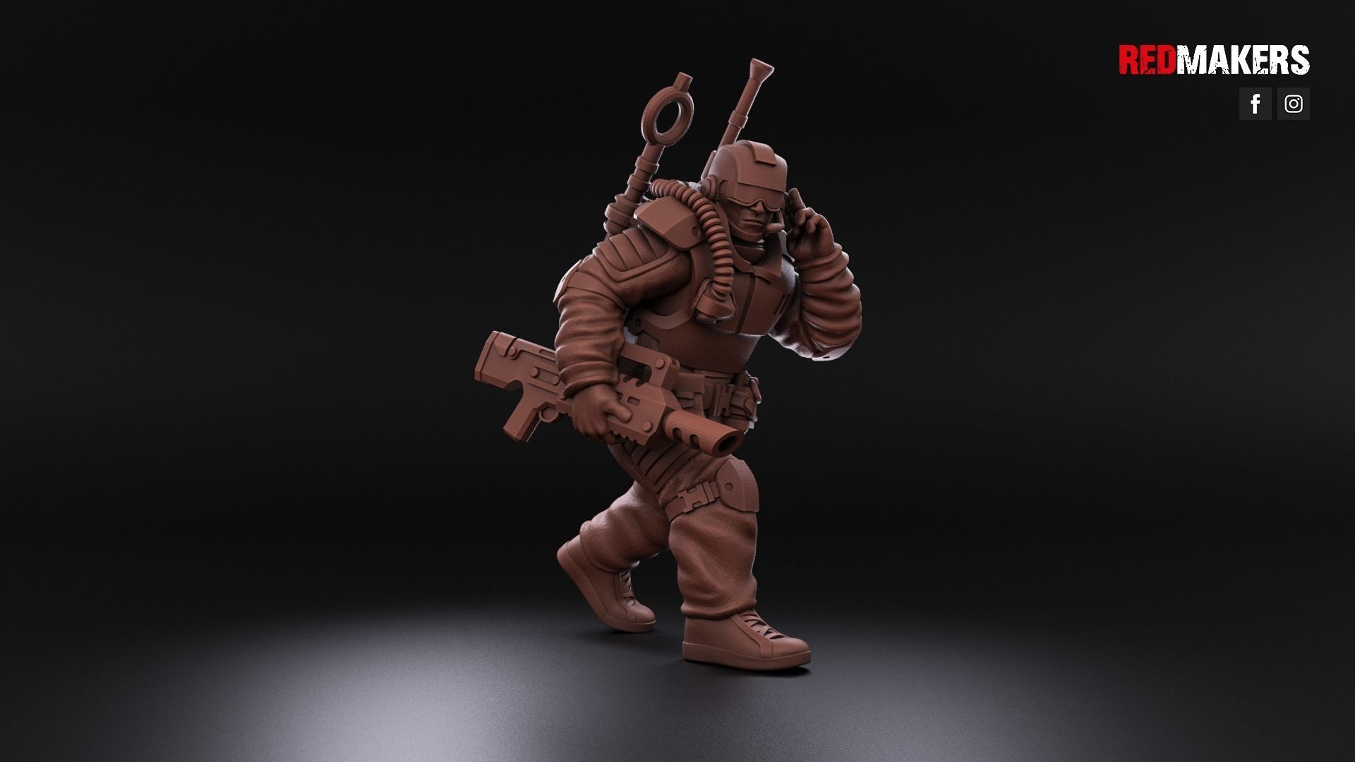 Airborne Division - Squad of the Imperial Force 3D print model_22