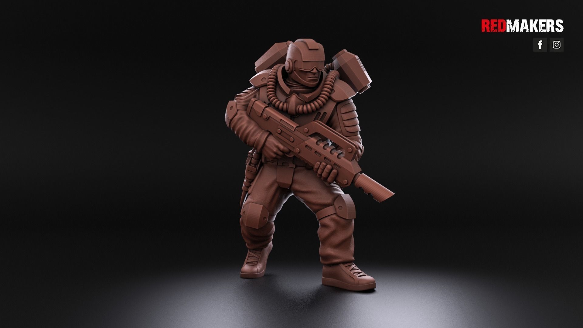 Airborne Division - Squad of the Imperial Force 3D print model_4