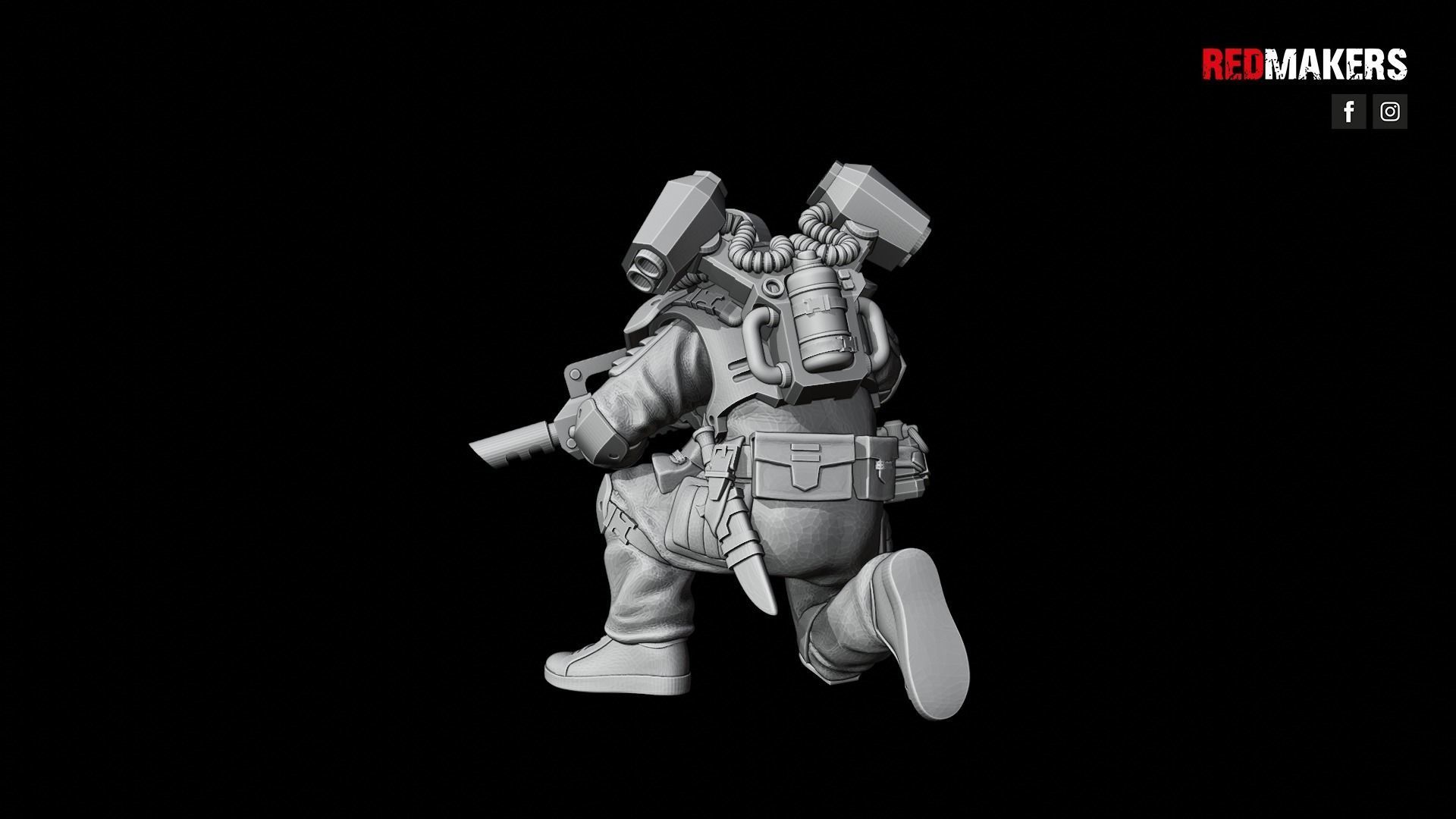 Airborne Division - Squad of the Imperial Force 3D print model_37