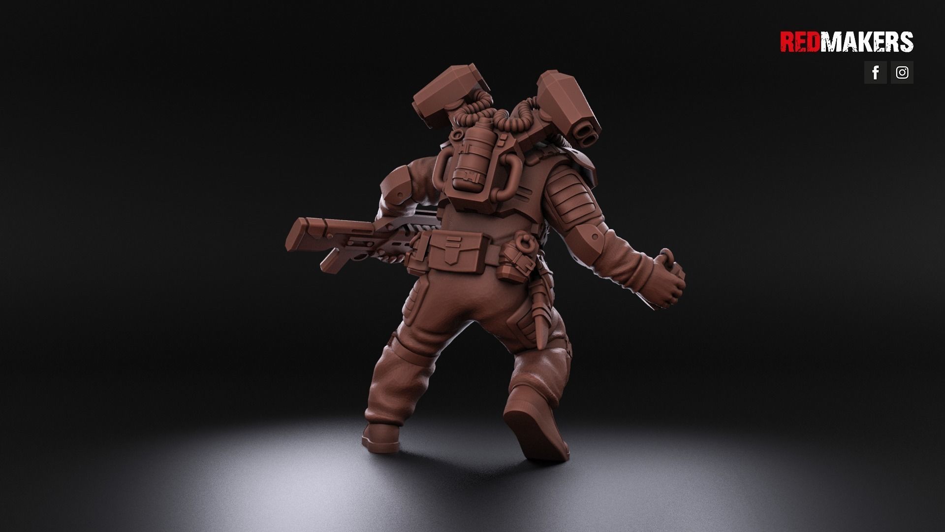 Airborne Division - Squad of the Imperial Force 3D print model_19