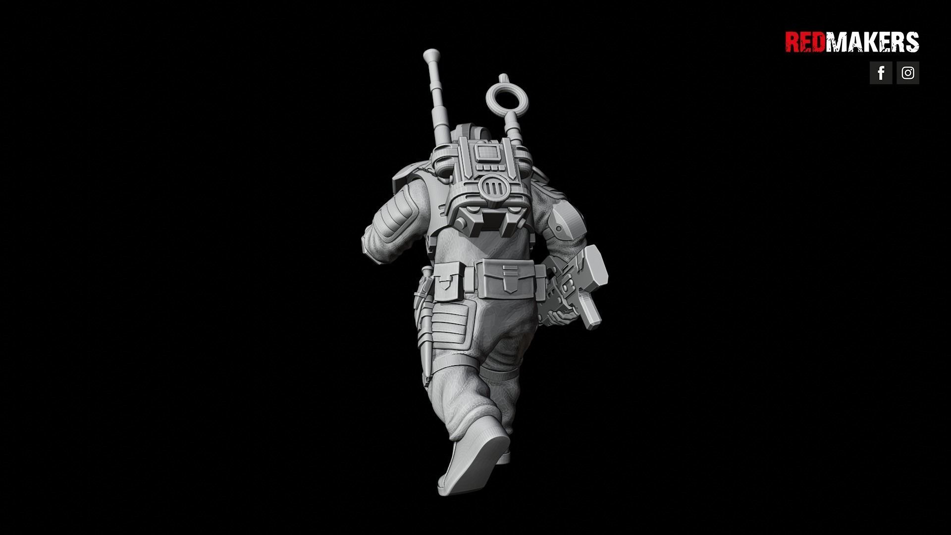 Airborne Division - Squad of the Imperial Force 3D print model_52