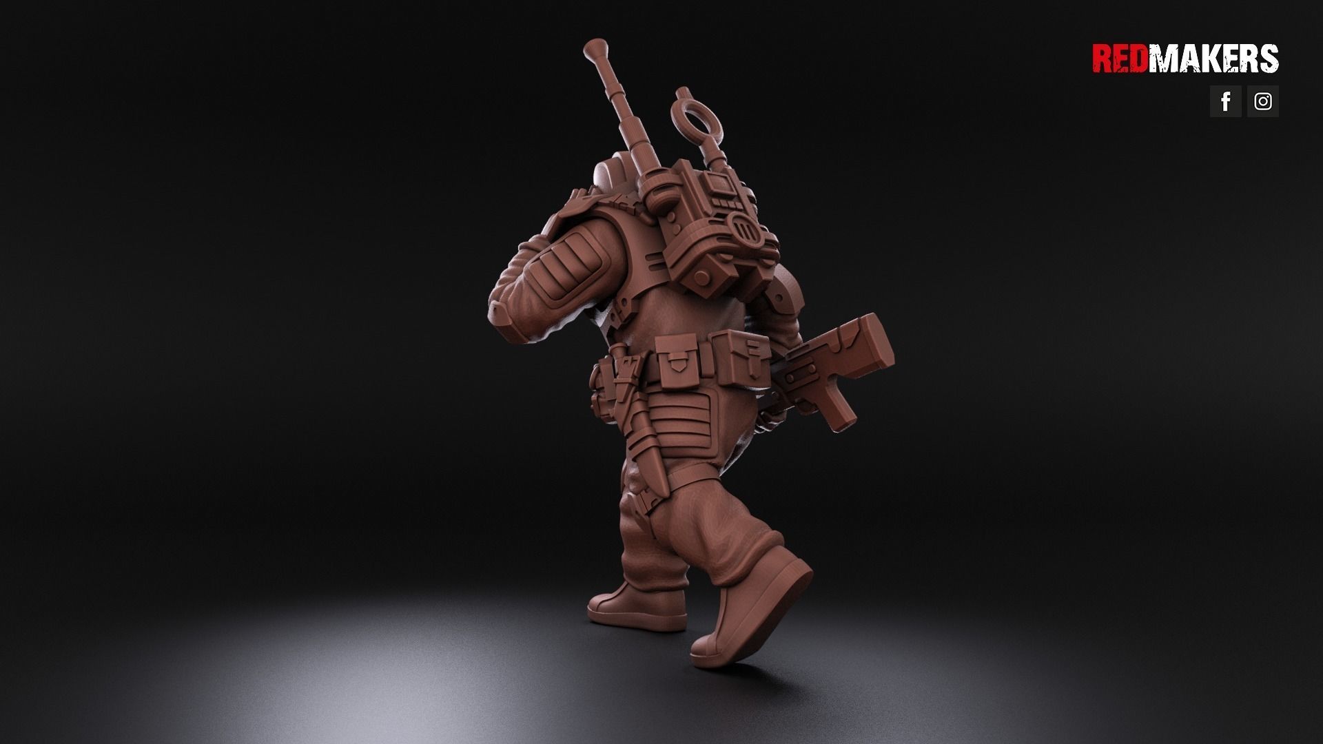 Airborne Division - Squad of the Imperial Force 3D print model_23