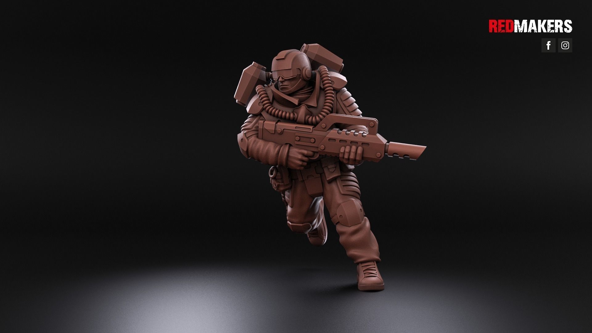 Airborne Division - Squad of the Imperial Force 3D print model_20