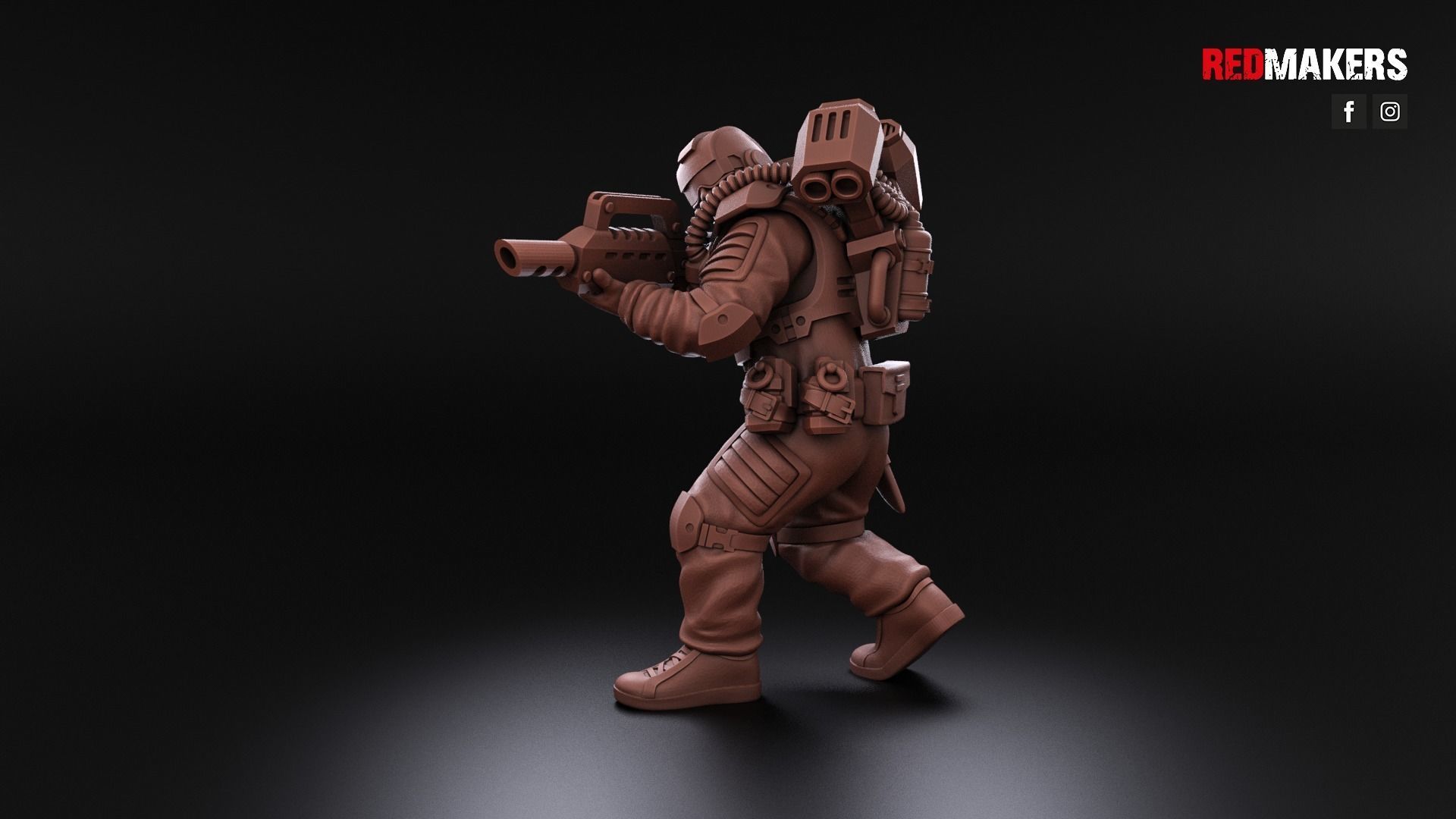 Airborne Division - Squad of the Imperial Force 3D print model_10