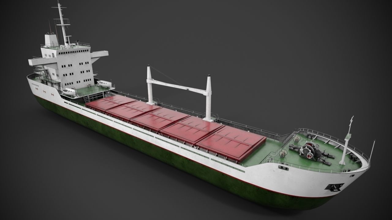 Bulk carrier 3D model_3