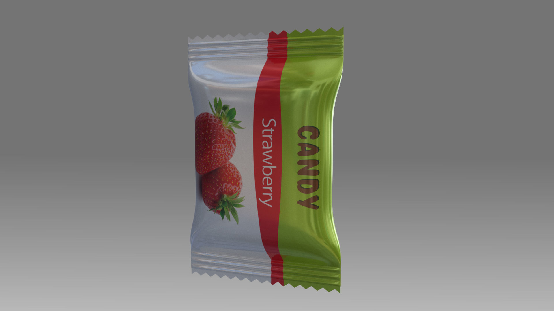 CandyPack strawberry candy bar 3D model_2