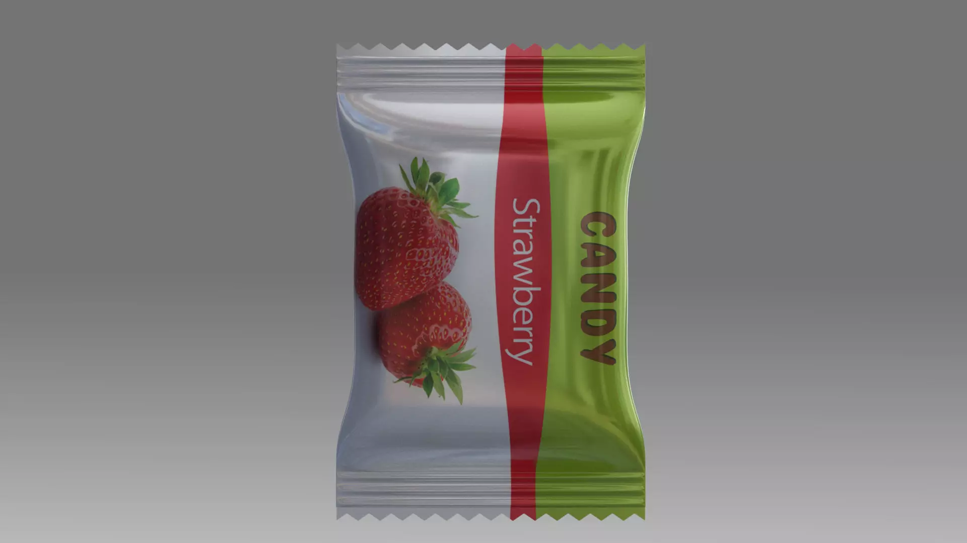 CandyPack strawberry candy bar 3D model_0