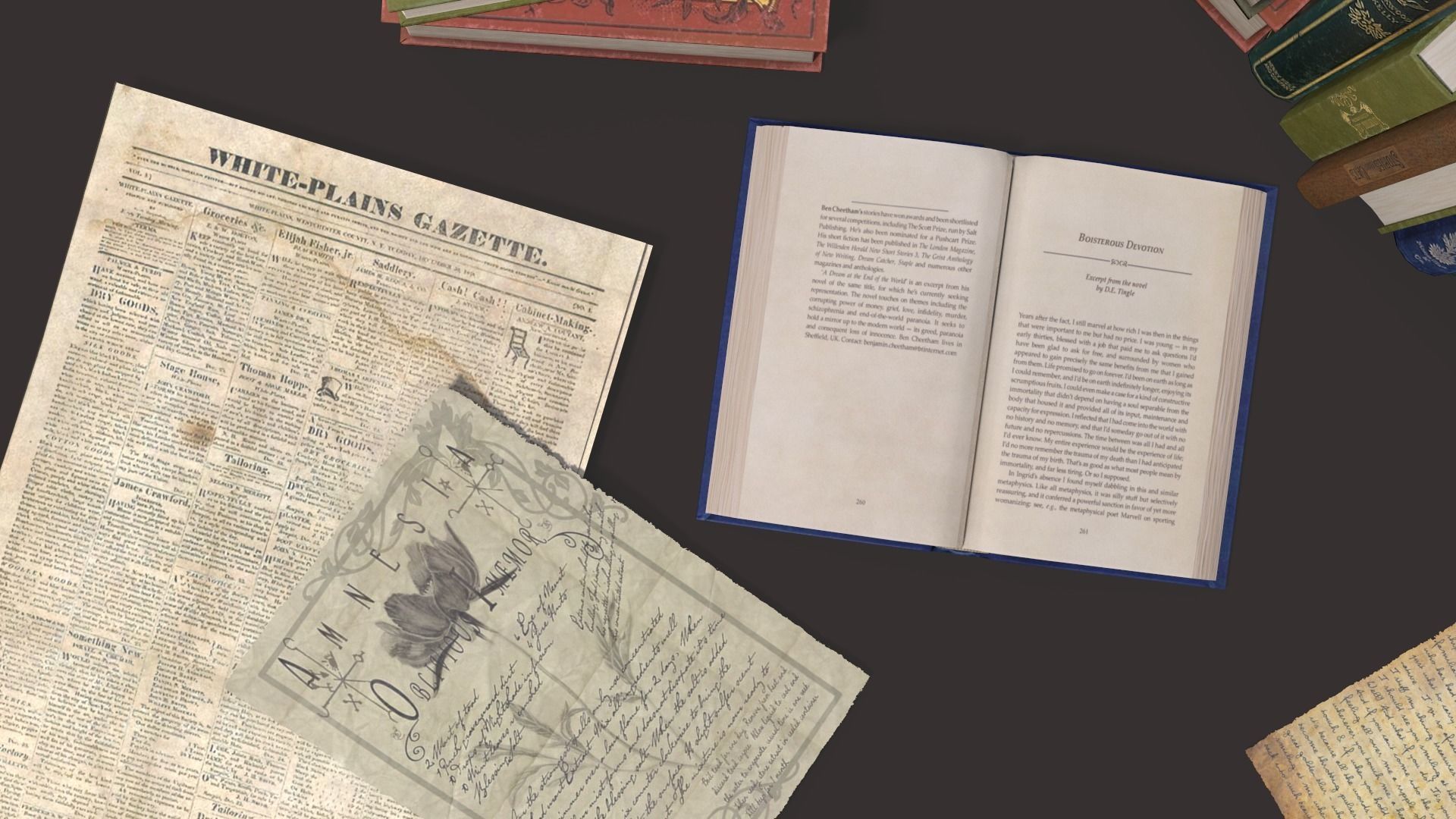 Old Books Set Low-poly 3D model_17