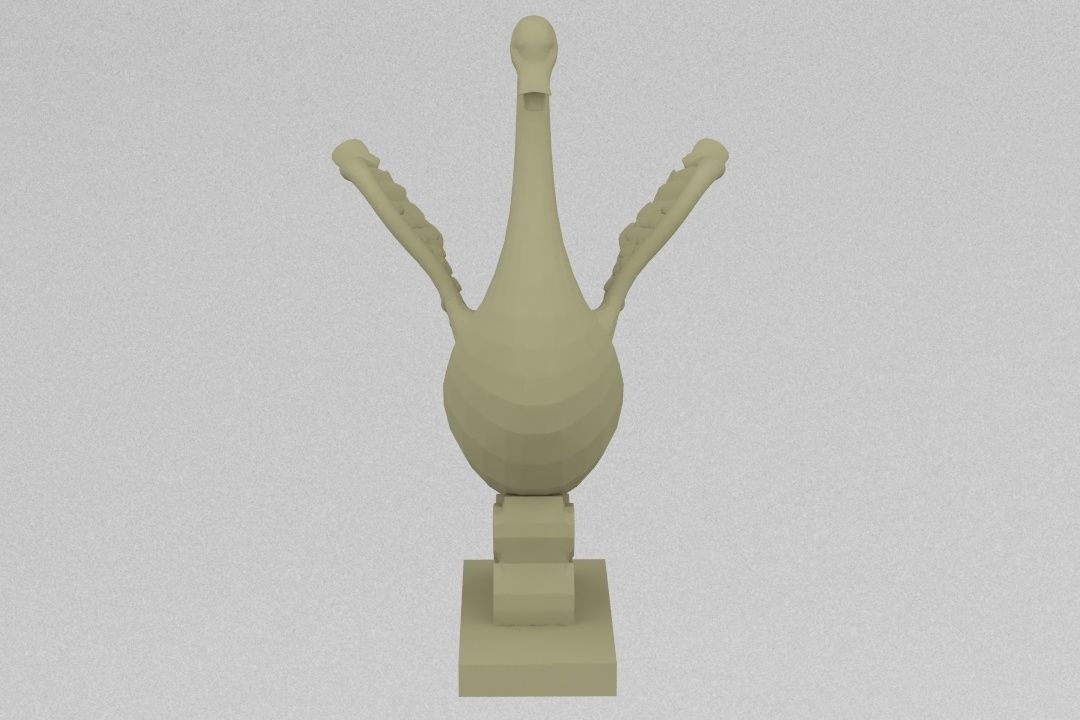 graceful swan 3D print model_5