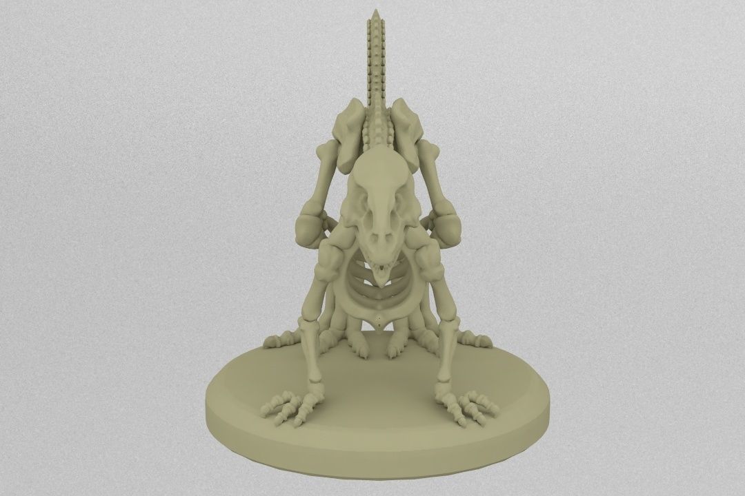 Undead Raptor 3D print model_1