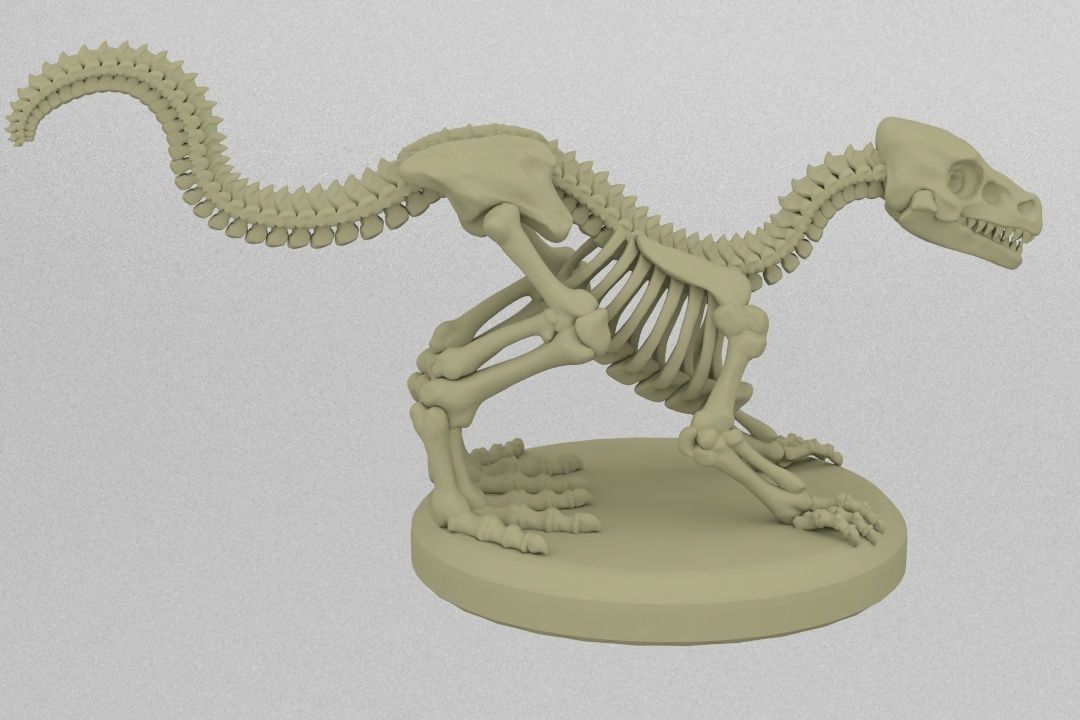 Undead Raptor 3D print model_5
