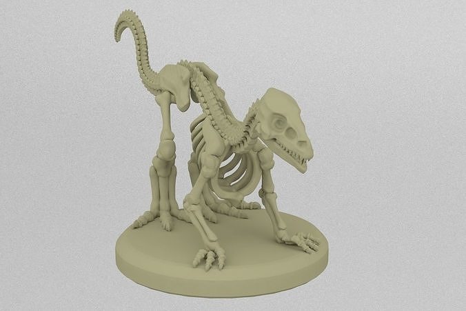 Undead Raptor 3D print model
