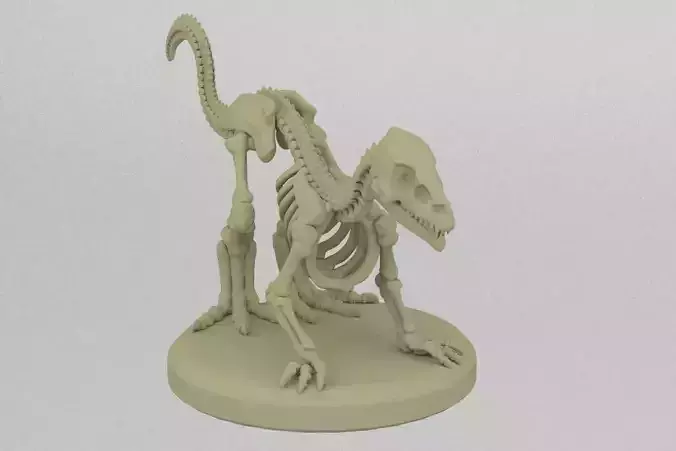 Undead Raptor 3D print model