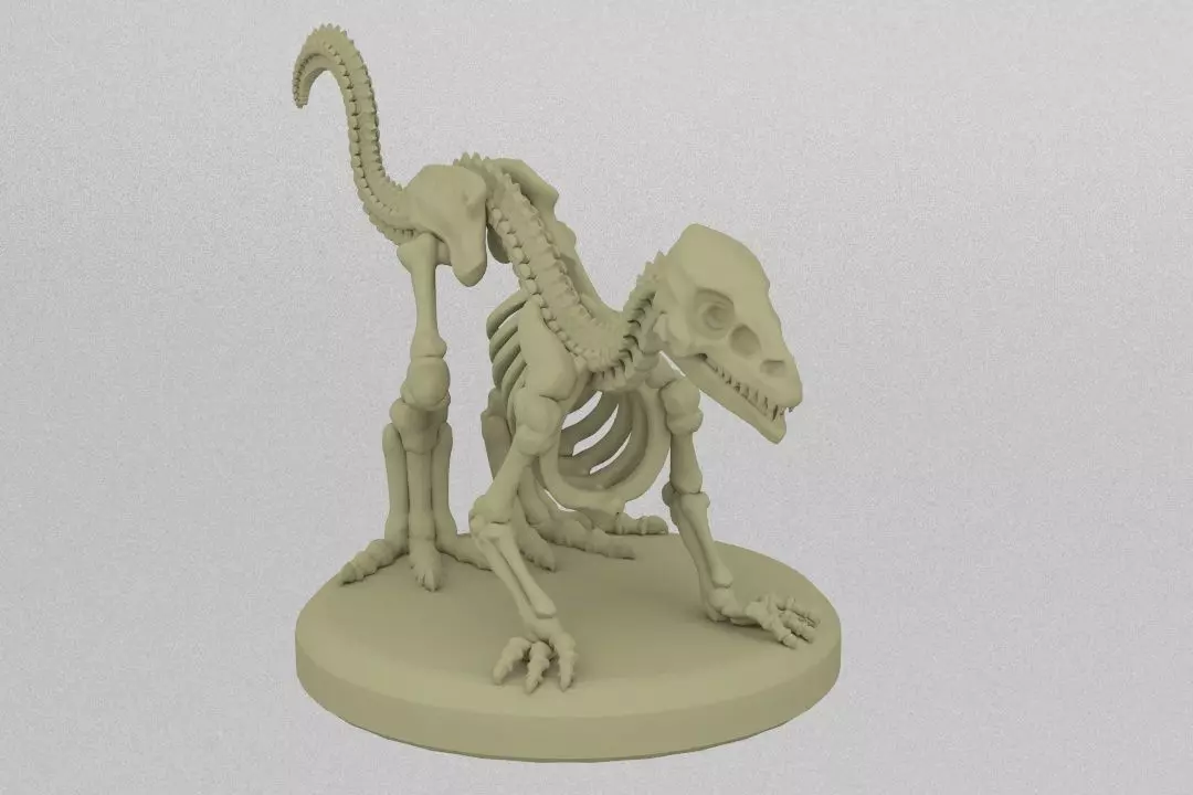 Undead Raptor 3D print model_0
