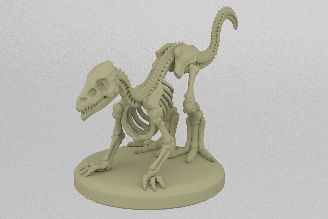 Undead Raptor 3D print model_2