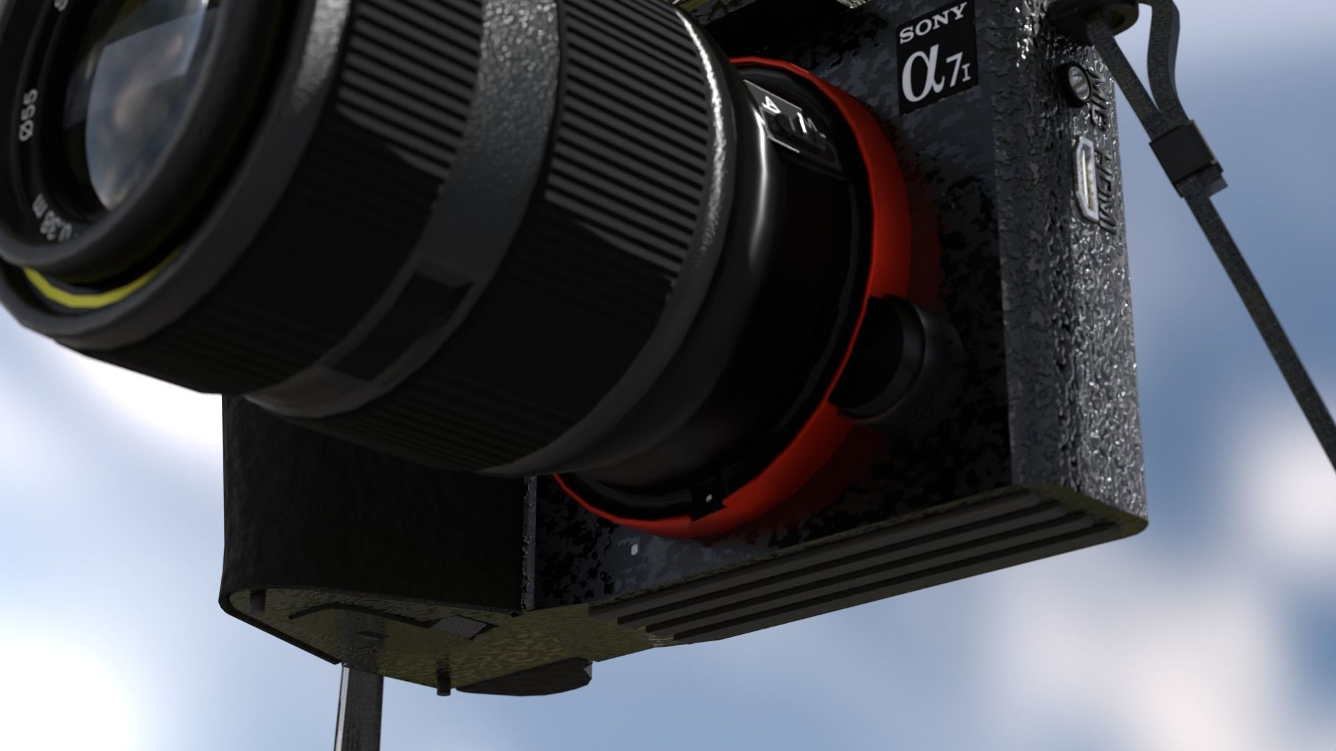 Sony Alpha photocamera 3D model_3