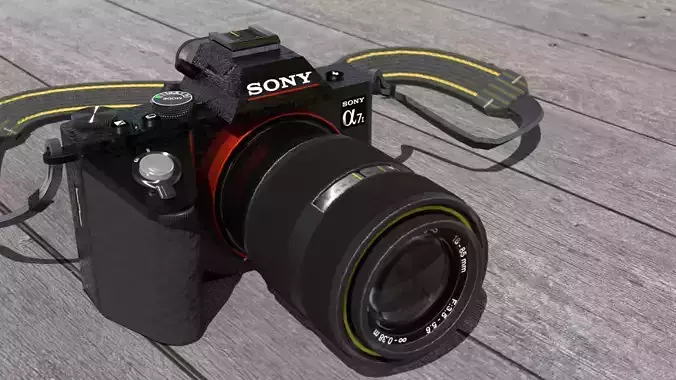 Sony Alpha photocamera 3D model