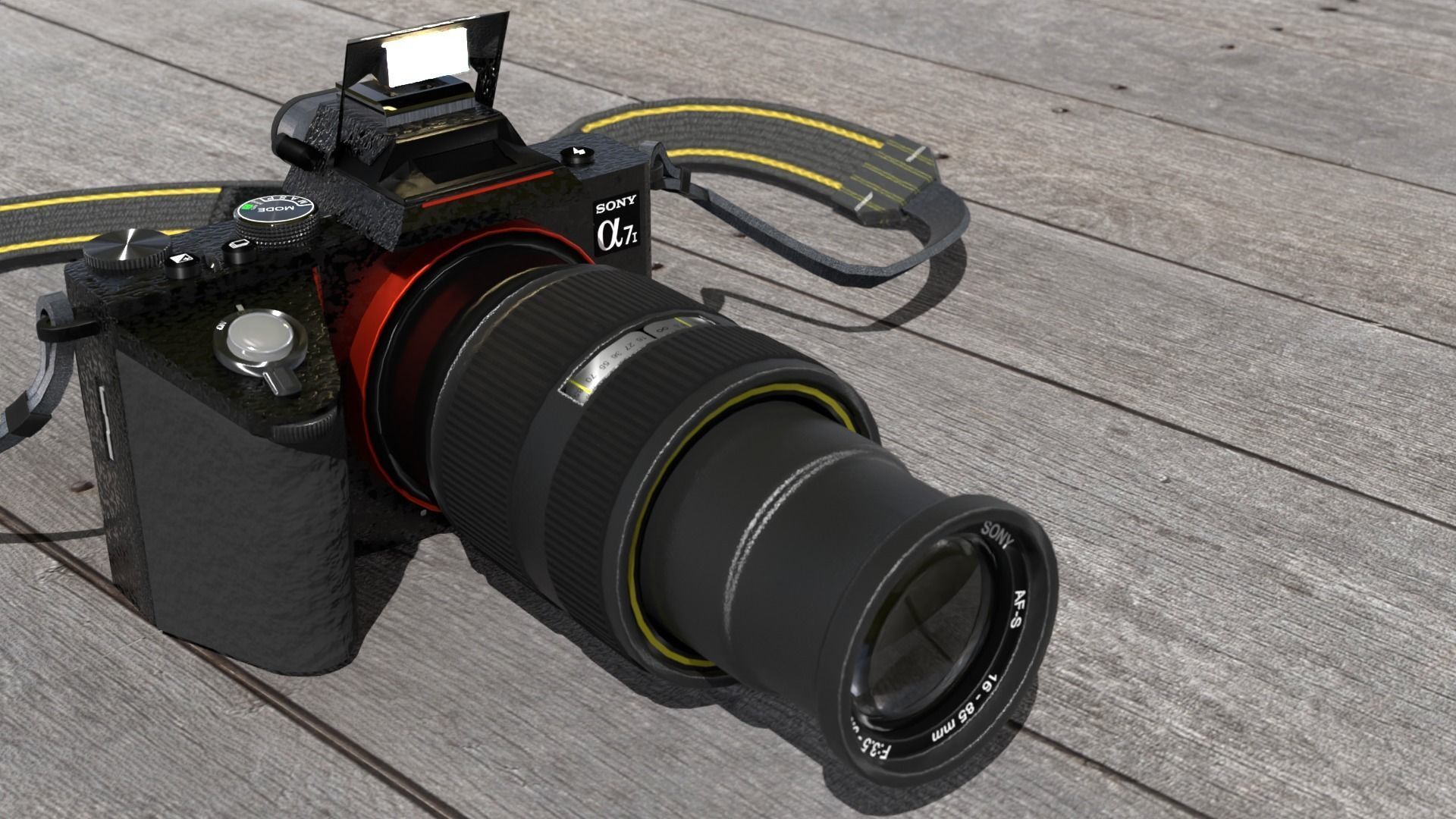 Sony Alpha photocamera 3D model_1