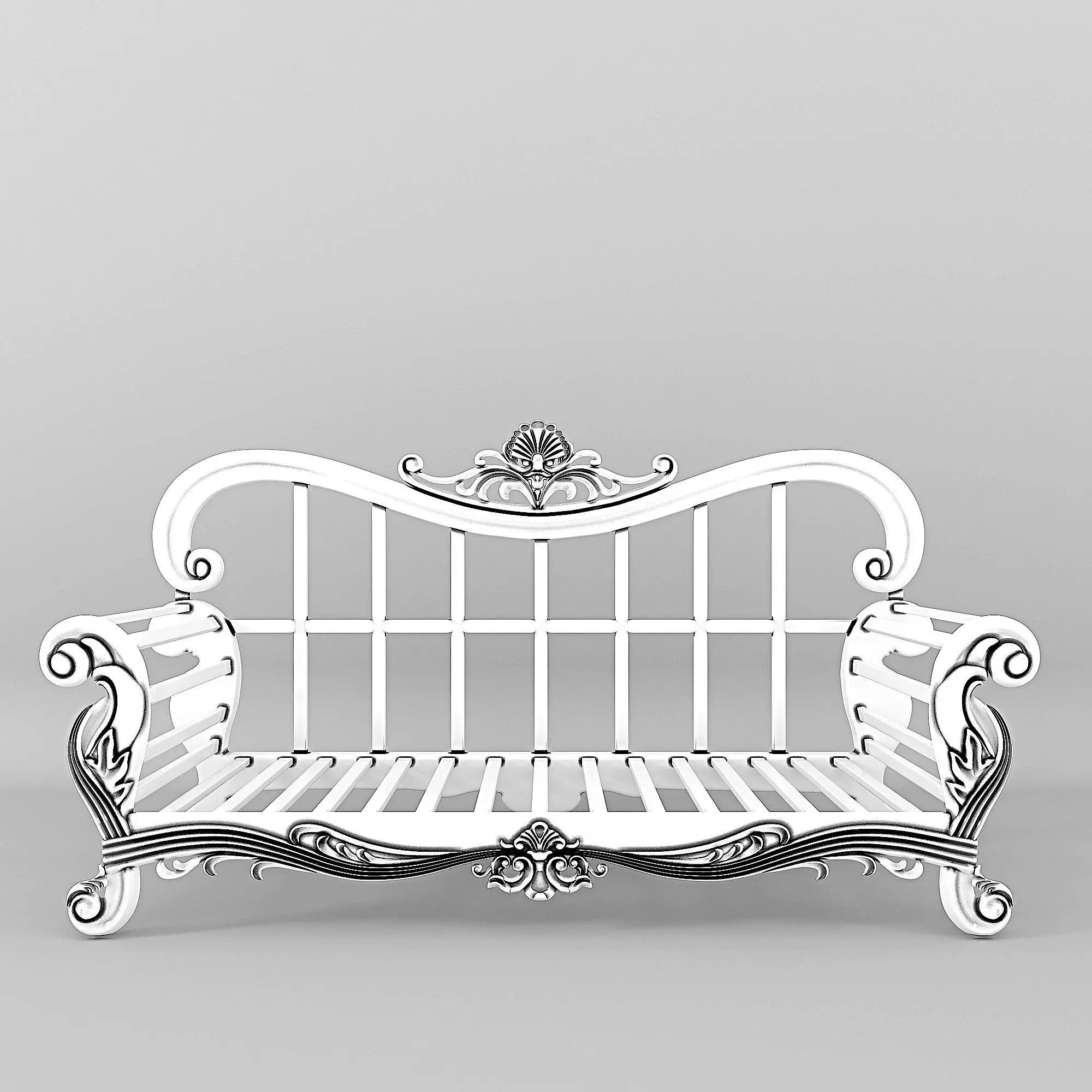 Sofa03 victorian sofa 3D model