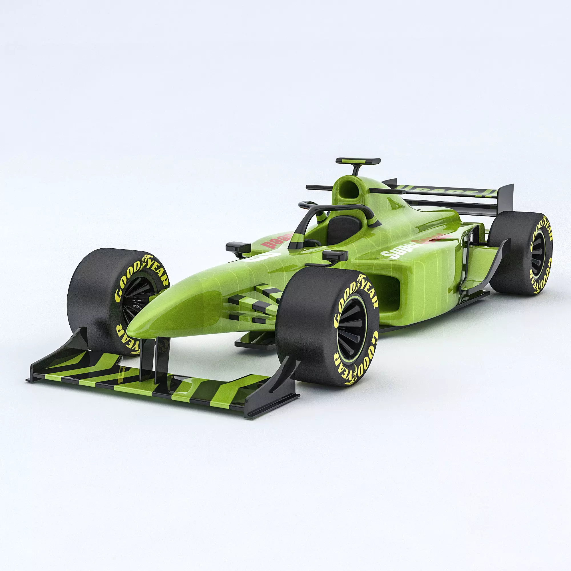 Formula 1 car model 08 Low-poly 3D model_0