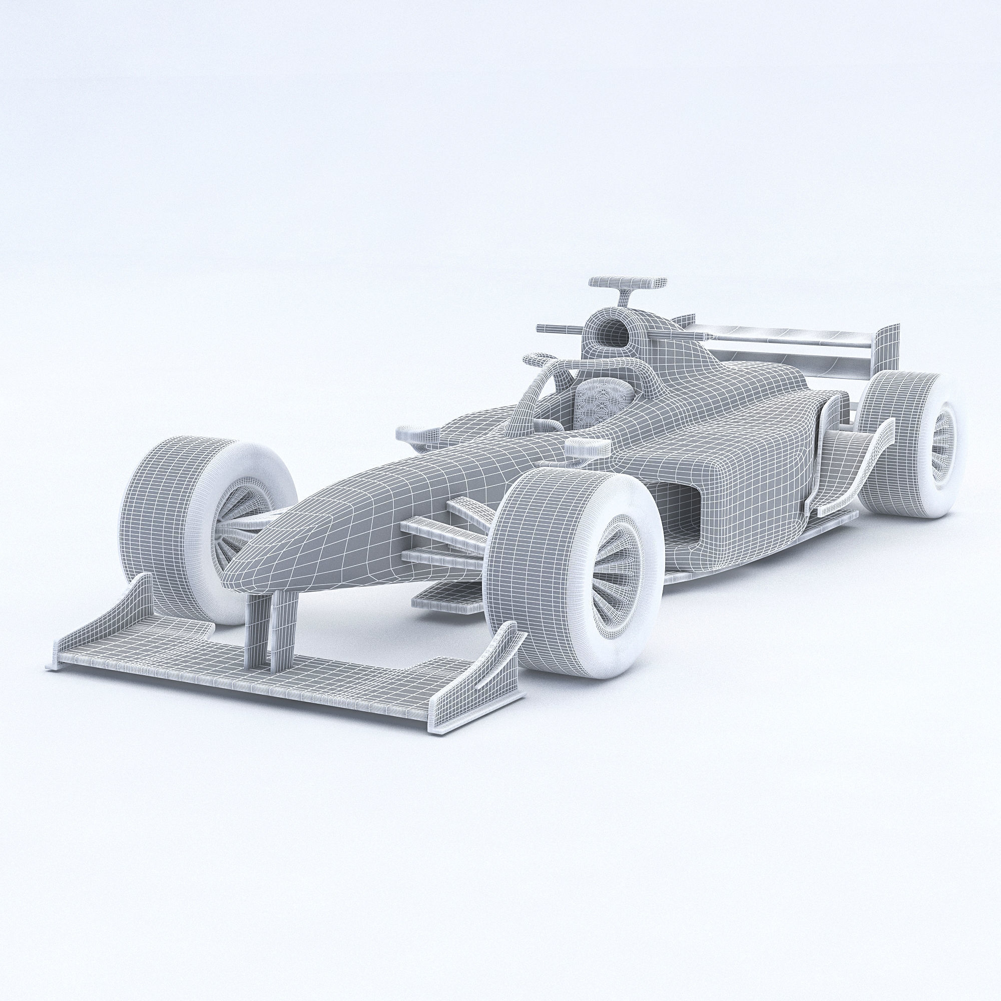 Formula 1 car model 08 Low-poly 3D model_8