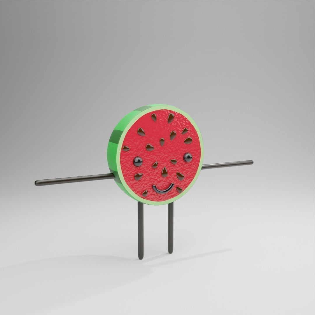 Fruit characters 3D model_14