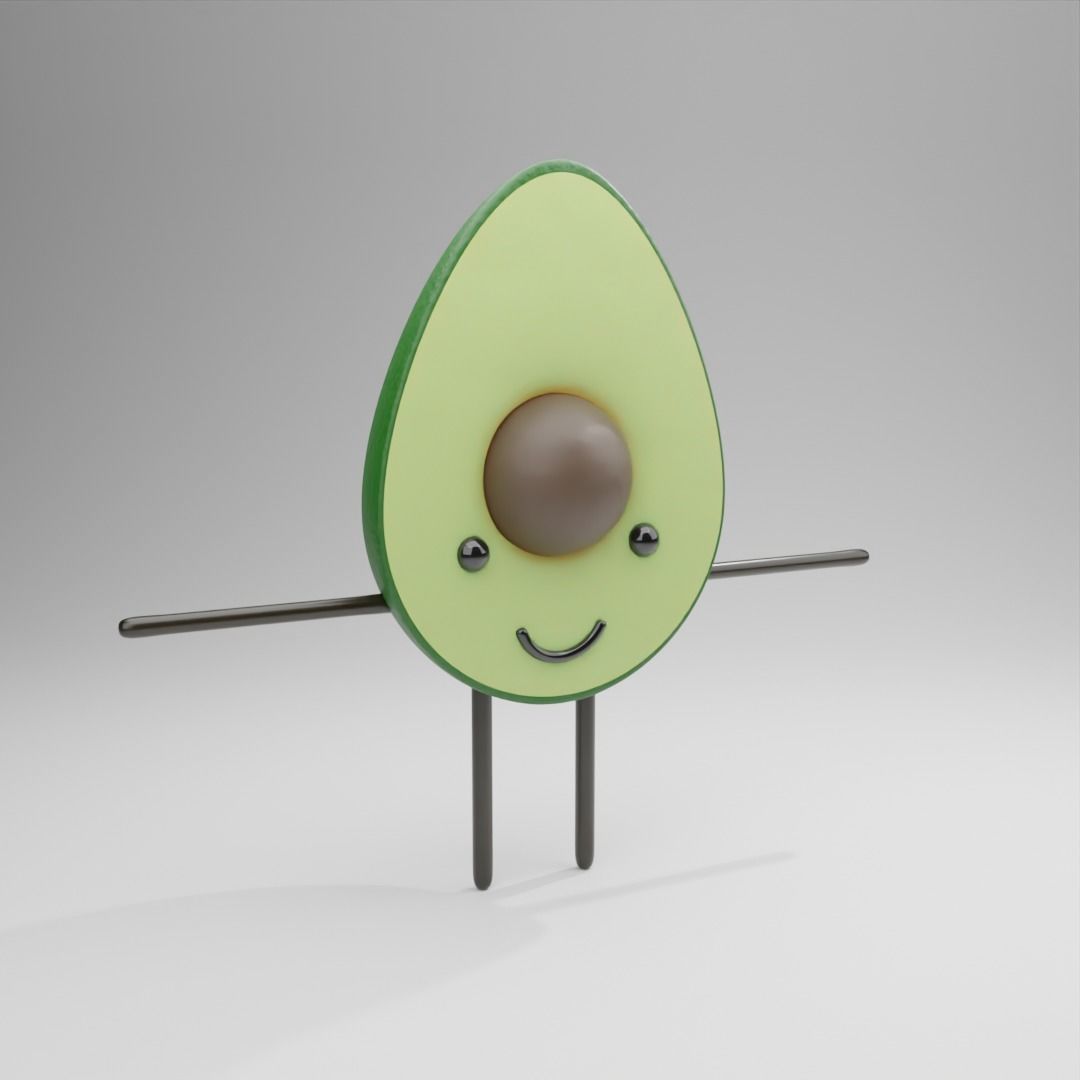 Fruit characters 3D model_2