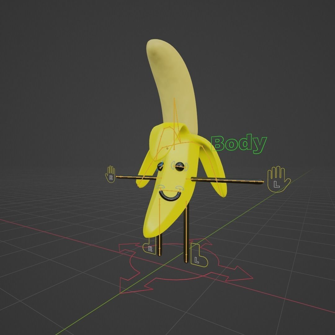 Fruit characters 3D model_25