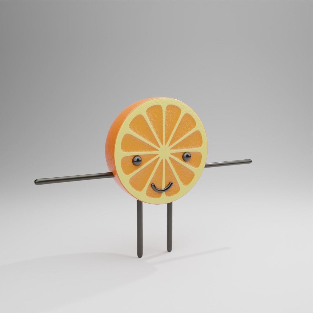 Fruit characters 3D model_6