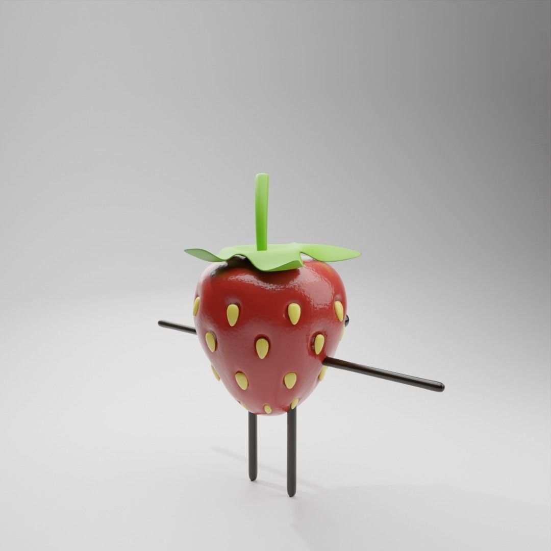 Fruit characters 3D model_11
