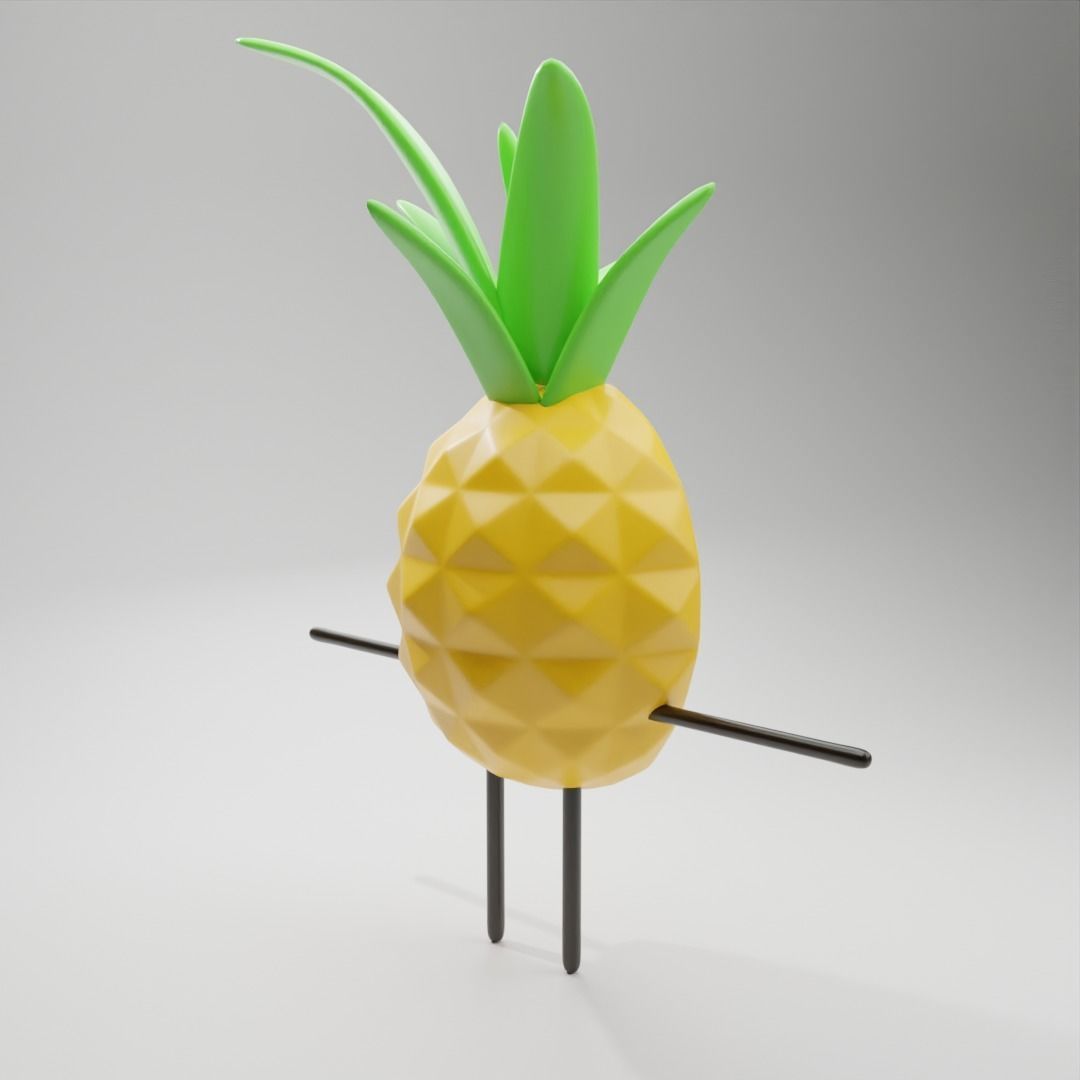 Fruit characters 3D model_21